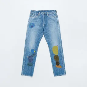 14oz Denim 5P Monkey CISCO (Cactus Embroidery) - Pro 14oz Denim 5P Monkey CISCO (Cactus Embroidery) - Pro