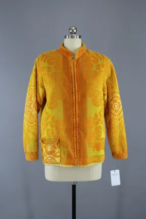 1960s Vintage Silton California Surfing Jacket / Orange Terry Cloth 1960s Vintage Silton California Surfing Jacket / Orange Terry Cloth