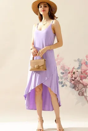 2 LAYER UNBALANCE HIGH-LOW MAXI DRESS 2 LAYER UNBALANCE HIGH-LOW MAXI DRESS