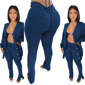 3 piece set women cardigan,women knit knitted boutique fall bra  3 pc piece sweater cardigan and leggings long pants set 3 piece set women cardigan,women knit knitted boutique fall bra  3 pc piece sweater cardigan and leggings long pants set