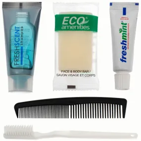 5 Piece Basic Wholesale Hygiene Kits - Bulk Toiletry Case of 96 5 Piece Basic Wholesale Hygiene Kits - Bulk Toiletry Case of 96