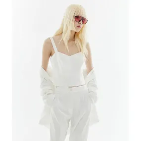 Access Off White Bustier Top Access Off White Bustier Top