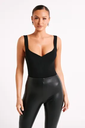 Amoura Sweetheart Long Line Top - Black Amoura Sweetheart Long Line Top - Black