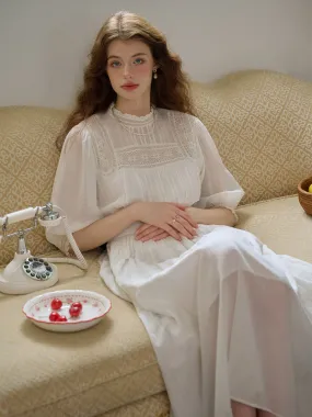 Averie Lace Panel White Dress Averie Lace Panel White Dress