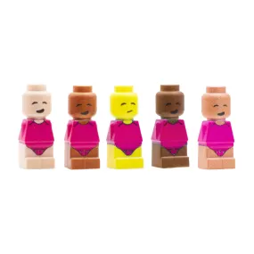 Baby in Pink Babygrow - Custom Design Microfigure Baby in Pink Babygrow - Custom Design Microfigure