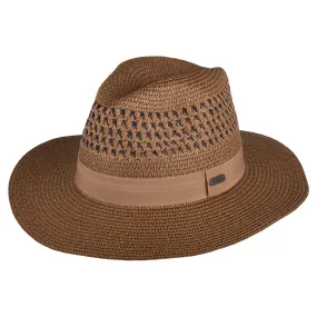 Barbour Hats Marlowe Toyo Straw Fedora Hat - Tan Barbour Hats Marlowe Toyo Straw Fedora Hat - Tan