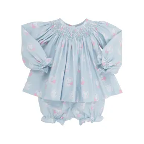 Bell House Bloomer Set - Dear Friends with Worth Avenue White Bell House Bloomer Set - Dear Friends with Worth Avenue White