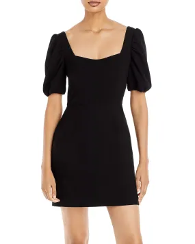 Berina Short Sleeve Charming Mini Dress in Black Berina Short Sleeve Charming Mini Dress in Black