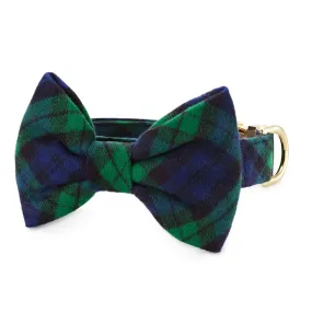 Black Watch Plaid Flannel Bow Tie Collar Black Watch Plaid Flannel Bow Tie Collar