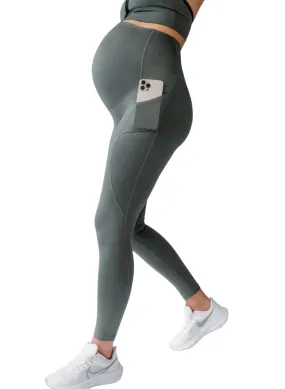 Blanqi Active Maternity Pocket Leggings - Olive Green Blanqi Active Maternity Pocket Leggings - Olive Green