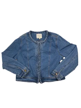 Blazer By Habitual In Blue Denim, Size: L Blazer By Habitual In Blue Denim, Size: L