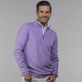 Calypso and Off White Zen Cotton Blend Reversible Quarter Zip Pullover Calypso and Off White Zen Cotton Blend Reversible Quarter Zip Pullover