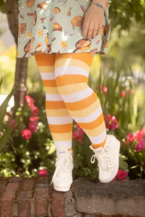 Candy Corn Stripes Thigh High Candy Corn Stripes Thigh High