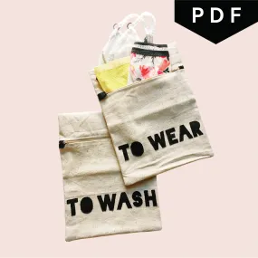 Cofunction Lingerie Travel Bag - Downloadable PDF Sewing Pattern Cofunction Lingerie Travel Bag - Downloadable PDF Sewing Pattern