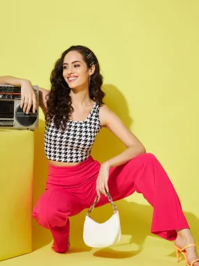 Cotton Stretchable Basic Round Neck Crop Top Cotton Stretchable Basic Round Neck Crop Top