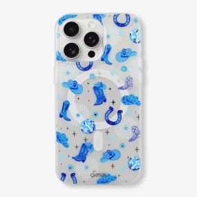 Disco Cowgirl Blue MagSafe® Compatible iPhone Case Disco Cowgirl Blue MagSafe® Compatible iPhone Case