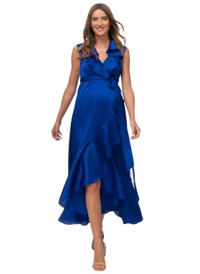Dorothea Maternity Evening Dress - Blue Sapphire Dorothea Maternity Evening Dress - Blue Sapphire