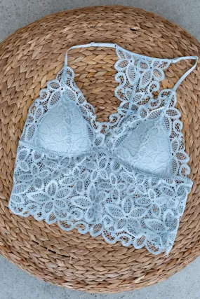 Eye Of The Sun Padded Bralette - Gray Blue Eye Of The Sun Padded Bralette - Gray Blue