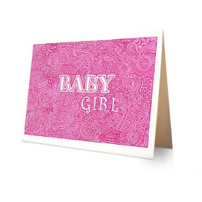 Greeting Card - Baby Girl Greeting Card - Baby Girl