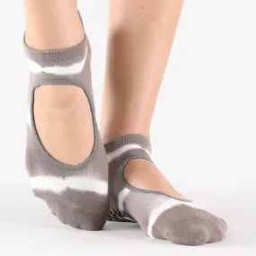 Grip Strap Socks - Shibori Warm Grey (Barre / Pilates) Grip Strap Socks - Shibori Warm Grey (Barre / Pilates)