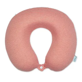 Jersey Stripe - Memory Foam Neck Pillow - Pink Stripe Jersey Stripe - Memory Foam Neck Pillow - Pink Stripe