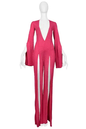 KATY RODRIGUEZ HOT PINK GLITTER JUMPSUIT KATY RODRIGUEZ HOT PINK GLITTER JUMPSUIT