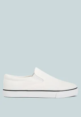Laszlo Canvas Slip On Sneakers Laszlo Canvas Slip On Sneakers