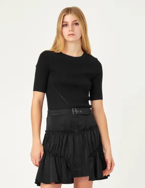 MARK FAST Women Black Knitted Pullover MARK FAST Women Black Knitted Pullover