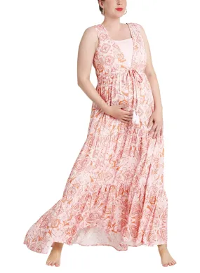 Maternity & Nursing Dress Queen of Hills in Light Pink Maternity & Nursing Dress Queen of Hills in Light Pink