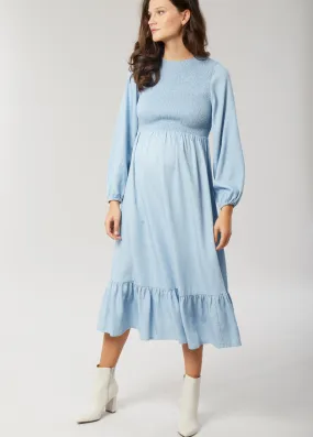 Meadow Chambray Maternity Dress Meadow Chambray Maternity Dress