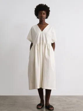 Nico Dress, Organic Cotton Poplin, Natural Nico Dress, Organic Cotton Poplin, Natural