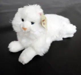NWT White Angora Plush Cat Stuffed Animal 13.5 in. Cotton/Poly - Hungarian NWT White Angora Plush Cat Stuffed Animal 13.5 in. Cotton/Poly - Hungarian