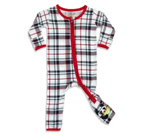 Original Holiday Plaid Bamboo Convertible Footie Original Holiday Plaid Bamboo Convertible Footie