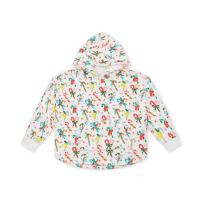 Plush Oversized Hoody - Candy Canes Plush Oversized Hoody - Candy Canes