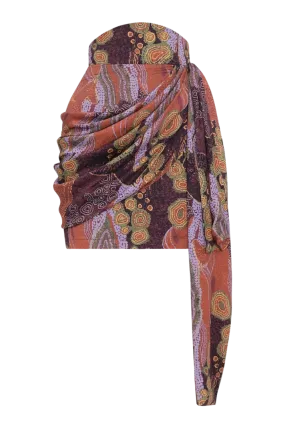 Rida Drape Mini Skirt | Kava Rida Drape Mini Skirt | Kava