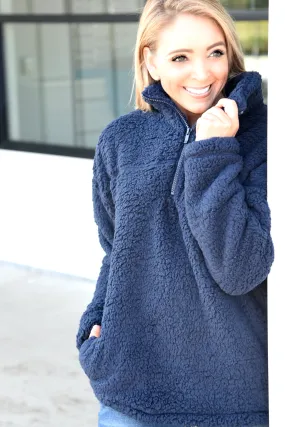 Simple Things Pullover - Navy Simple Things Pullover - Navy