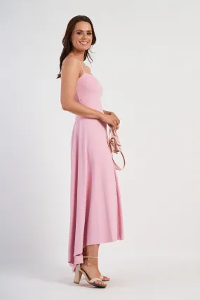 Susan Monaco Pink Spaghetti Strap Dress Susan Monaco Pink Spaghetti Strap Dress