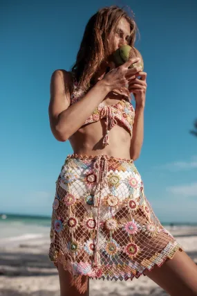 Telma Filet Lace Skirt in Lollipop Telma Filet Lace Skirt in Lollipop